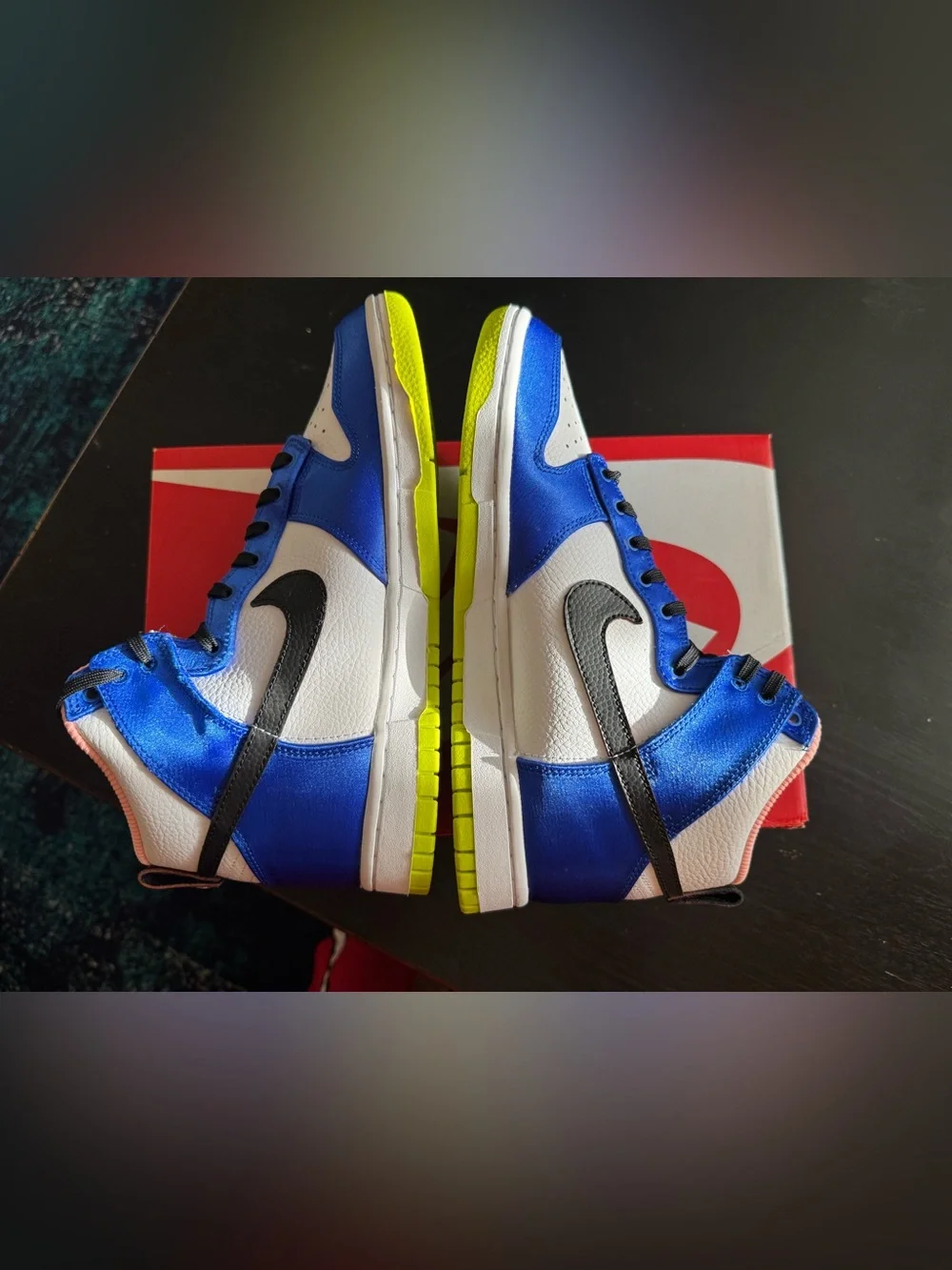Nike Dunk High Blue Satin (Women’s) Size 7.5W, Brand New.